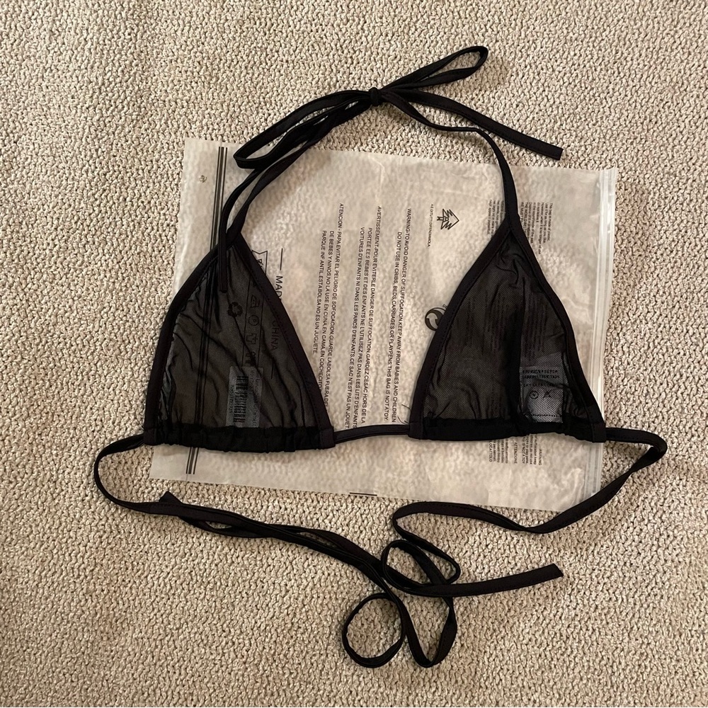 iHeartRaves Raver Revolution Mesh Bikini Top, L